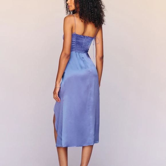 BNWT Reformation Petites Marguerite Silk Dress - Picture 2 of 3